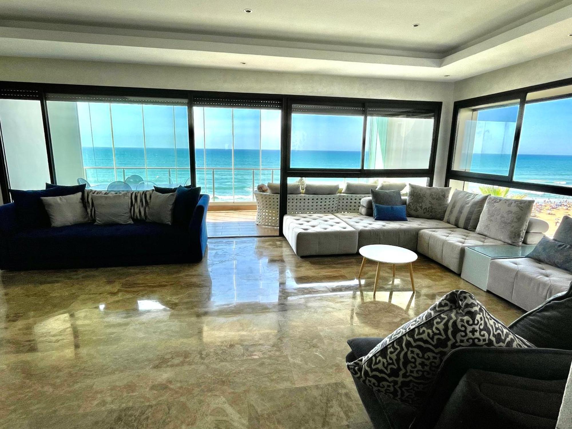 Appart De Luxe Front De Mer Prestigia Plage Des Nations Salé Exterior foto